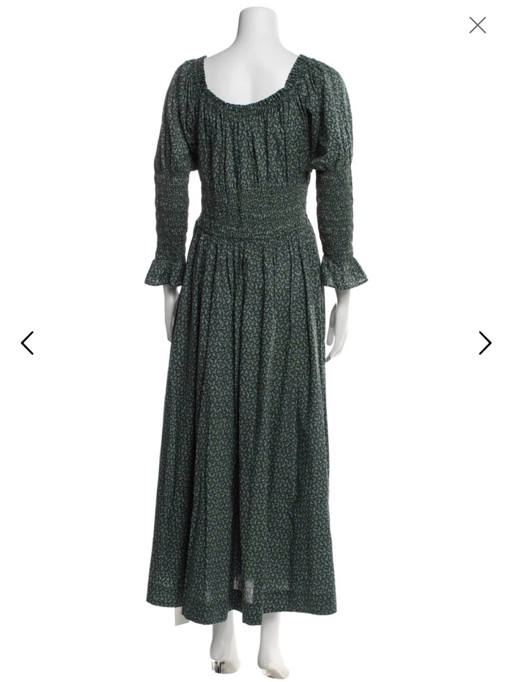 Doen Kaira Dress organic cotton color; evergreen winter - Picture 6 of 6